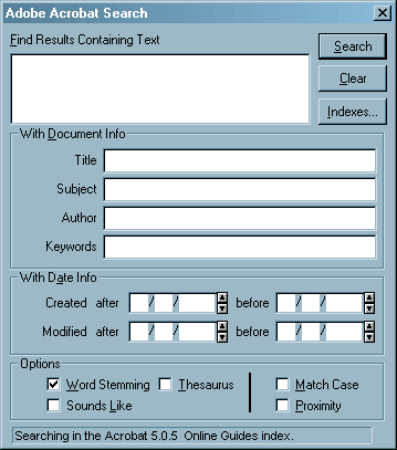 Acrobat Search